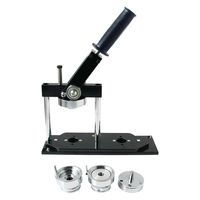 日本紐釦貿易(Nippon Chuko) 丸形用 缶バッジ作成マシーン+アタッチメントセット φ32mm MA-BM32SET 1セット（直送品）