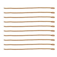 日本紐釦貿易(Nippon Chuko) カラーボールチェーン 1.5mm×10cm 100本入 オレンジ NS291-100（直送品）