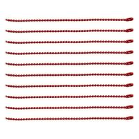 日本紐釦貿易(Nippon Chuko) カラーボールチェーン 1.5mm×10cm 100本入 レッド NS292-100（直送品）