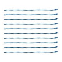 日本紐釦貿易(Nippon Chuko) カラーボールチェーン 1.5mm×10cm 100本入 ブルー NS294-100（直送品）