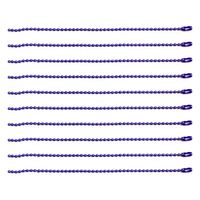 日本紐釦貿易(Nippon Chuko) カラーボールチェーン 1.5mm×10cm 100本入 パープル NS295-100（直送品）