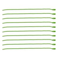 日本紐釦貿易(Nippon Chuko) カラーボールチェーン 2.4mm×15cm 100本入 グリーン NS298-100（直送品）