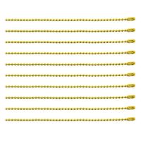 日本紐釦貿易(Nippon Chuko) カラーボールチェーン 2.4mm×15cm 100本入 イエロー NS299-100（直送品）