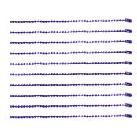 日本紐釦貿易(Nippon Chuko) カラーボールチェーン 2.4mm×15cm 100本入 パープル NS304-100（直送品）