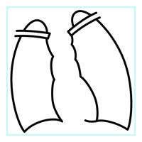 ゴム印  肺２木軸タイプ  A255  1個（直送品）