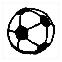 ゴム印  サッカーボール  E38  1個（直送品）