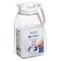 シームレスピッチャー 冷水筒 3.0L 熱湯可 日本製 K-1287W 1個
