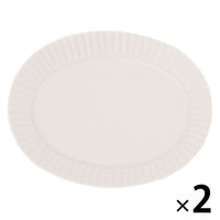 KACHO-SENオーバルプレート（L） グレー 1セット（1枚×2