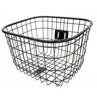 TOP カラーワイヤーバスケット ブラック 42772 1個（直送品）