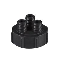 アズワン 静電気拡散性ねじ口瓶用キャップ キャップ/S60、ホース/GL18×3個 3-8247-04 1個（直送品）