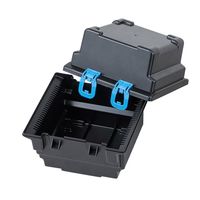 SELEN ウェハーケース(帯電防止タイプ)6インチ用 249×228×247mm SL-WSB6B-R 1個 4-5768-01（直送品）