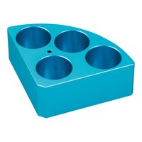 DLAB ホットスターラー用クウォーターブロック 青 18900004 1個 4-6492-05（直送品）