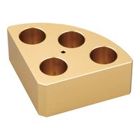 DLAB ホットスターラー用クウォーターブロック 黄 18900049 1個 4-6492-08（直送品）