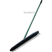 岩崎製作所 IWA 樹脂製(柄 アルミ製)バンカーレーキ[[R2]]型(ワイドタイプ) 54BR02A 1セット(12個) 510-2186（直送品）