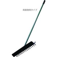 岩崎製作所 IWA 樹脂製(柄 アルミ製)バンカーレーキ[[R3]]型(両面タイプ) 54BR03A 1セット(12個) 510-2181（直送品）