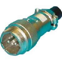 SANWA 丸型コネクタ SNSー20シリーズ 2極 ASCMB9 タップ加工 SNS-2002-ASCMB9 1セット(10個)（直送品）