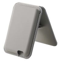 カードケース スマホスタンド MagSafe iPhone カード ウォレット グレー AMS-MAGWSGY エレコム 1個（直送品）