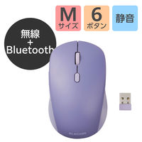 ワイヤレスマウス 静音 Bluetooth/無線2.4GHz 両対応 6ボタン ブル- M-MY30MBSXBU エレコム 1個（直送品）