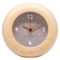 パラデック 置き時計 イハナ フェルト アラームクロック 天然木 あずき 438628 1個（直送品）