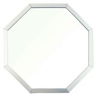 パラデック スタンド&ウォールミラー 八角形ミラー SSサイズ 15×15cm オクタム シルバー 450686 1個（直送品）