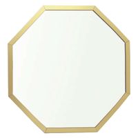 パラデック スタンド&ウォールミラー 八角形ミラー Mサイズ 28×28cm オクタム ゴールド 450689 1個（直送品）