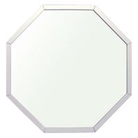 パラデック スタンド&ウォールミラー 八角形ミラー Mサイズ 28×28cm オクタム シルバー 450690 1個（直送品）