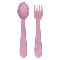 1956レストラン・サプライ スプーン&フォーク 14cm キッズ ユニバーサル ピンク 453479 1個（直送品）