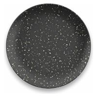 1956レストラン・サプライ プレート 22cm オリオン テラゾ バンブーファイバー メラミン ブラック 454832 1個（直送品）