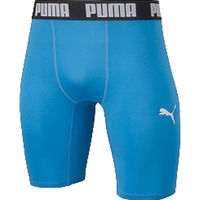 PUMA(プーマ) サッカー スパッツ コンプレッション ショートタイツ 3XL サックス×ホワイト 656333 1枚（直送品）