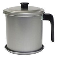 竹原製缶 トルネオ フッ素オイルポット1.2L 受皿付 S-20 1個（直送品）