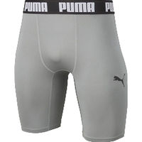 PUMA(プーマ) サッカー スパッツ コンプレッション ショートタイツ 3XL シルバー×ブラック 656333 1枚（直送品）