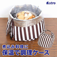アストロ 保温で調理ケース ストライプ 625-02 1個（直送品）