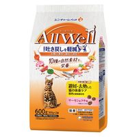 オールウェル 避妊・去勢後 10種の自然素材 サーモン＆ツナ味 国産 600g（小分け 300g×2袋）1袋 ユニ・チャーム