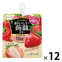 おいしい蒟蒻ゼリー　いちご味 12個 たらみ ゼリー