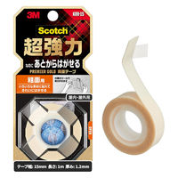 スリーエム(3M) スコッチ 超強力なのにあとからはがせる両面テープ プレミアゴールド 粗面用 幅15mm×長さ1m 1巻 KRR-15