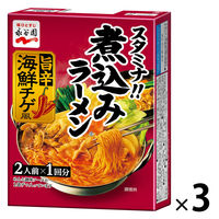 煮込みラーメン様① 二人前煮込みラーメン 旨辛海鮮チゲ風 1箱 永谷園 - アスクル