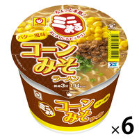 ミニまる コーンみそラーメンバター風味49g 1セット（1個×6） 東洋水産