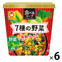 食べるスープ 7種の野菜 海鮮チゲ味15ｇ 1セット（1個×6） 東洋水産