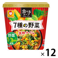 食べるスープ 7種の野菜 海鮮チゲ味15ｇ 1セット（1個×12） 東洋水産