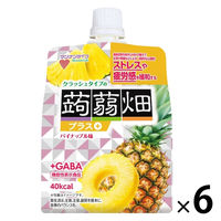 クラッシュタイプの蒟蒻畑プラス パイナップル味 150g 6個 マンナンライフ ゼリー 蒟蒻ゼリー 食べきりサイズ