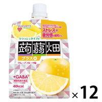 クラッシュタイプの蒟蒻畑プラス グレープフルーツ味 150g 12個 マンナンライフ ゼリー 蒟蒻ゼリー 食べきりサイズ