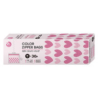 オルディ プラスプラス カラーデザインジッパーバッグ