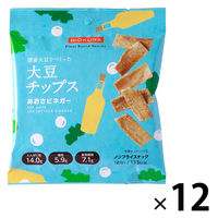 大豆チップス　あおさビネガー 1セット（1袋（35g）×12）　BIOKURA　国産大豆　ノンフライスナック
