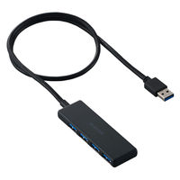 USBハブ 3.0 3ポート バスパワー ケーブル固定 コンパクト
