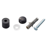 光 パンチングボード 壁面用 止め具セット 黒 　PBHTー111 　1パック（4組）