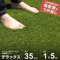 モリリン リアル人工芝 1×10m(パイル丈35mm)+杭26本セット