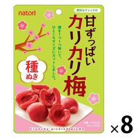 甘ずっぱいカリカリ梅 種ぬき 8袋 なとり 塩分補給 塩分対策