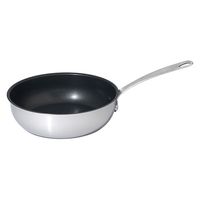 マイヤージャパン フライパン 深型 24cm IH ガス火対応 ホワイトスチール PMーCP24NS 1個