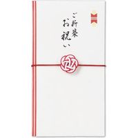 伊予結納センター 日本製 高級シルク奉書 職人手織り かんたん出し入れ!水引ゴム金封 ご新築お祝い S064-10 1枚