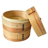 市原木工所 ミニ中華セイロ（2段セット） 蒸篭 21cm 111339 1個